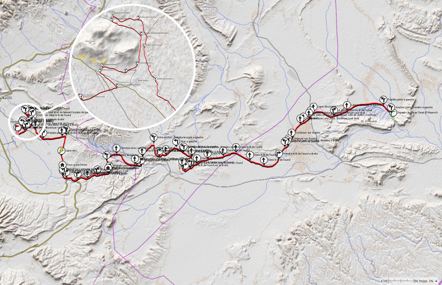 Parcours T2S-04 : Auberge Oasis Maarech / Camp Serdrar