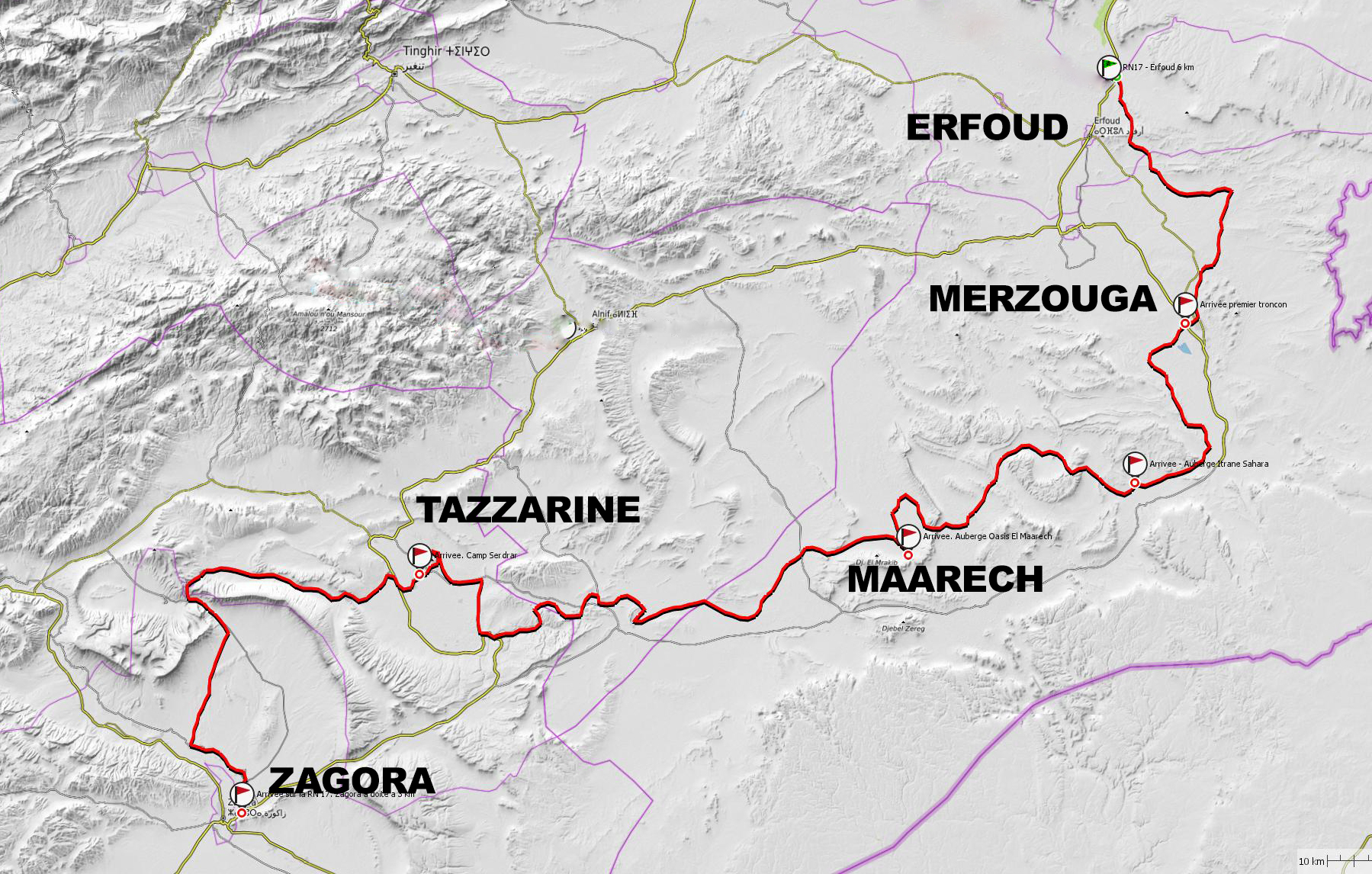 Mise à jour T 2 : Nouvelle grande traversée du Sud-Est marocain (461 km)