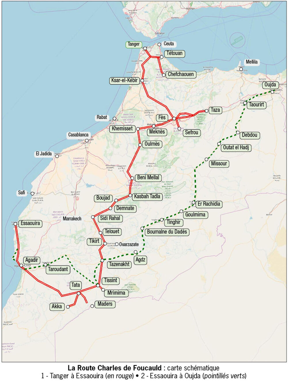 carte route de foucauld